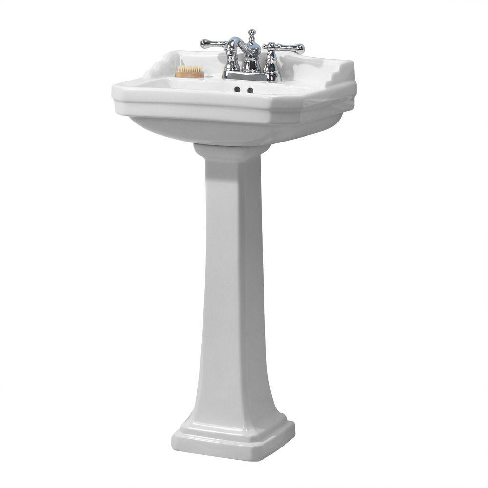 Best ideas about Pedestal Bathroom Sinks
. Save or Pin Foremost Series 1920 Pedestal bo Bathroom Sink in White Now.