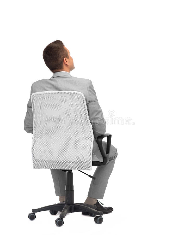Best ideas about Person Sitting In Chair
. Save or Pin Businessman Sitting In fice Chair From Back Stock Now.