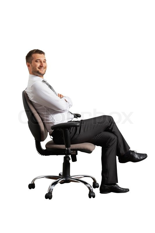 Best ideas about Person Sitting In Chair
. Save or Pin Successful man sitting on the office chair Now.