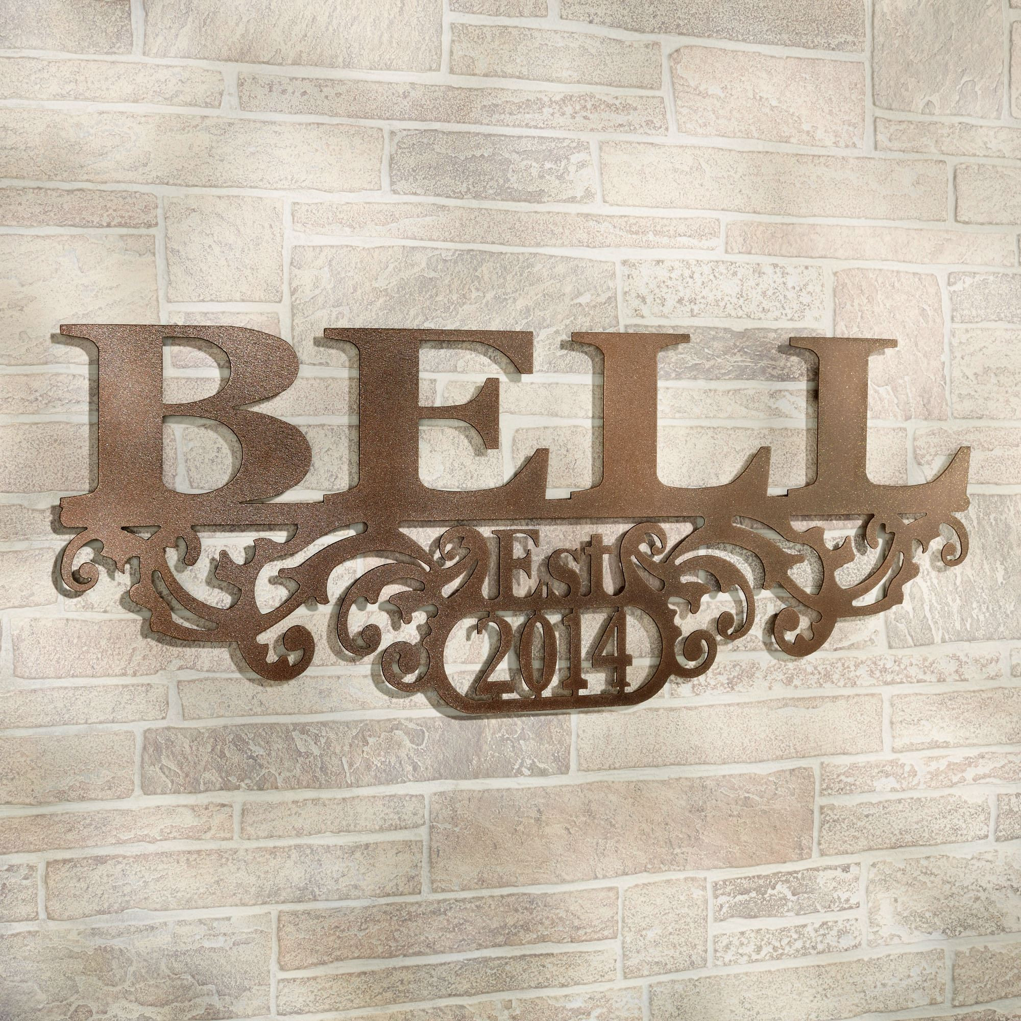 Best ideas about Personalized Wall Art
. Save or Pin Kinship Bronze Family Name and Year Personalized Metal Now.