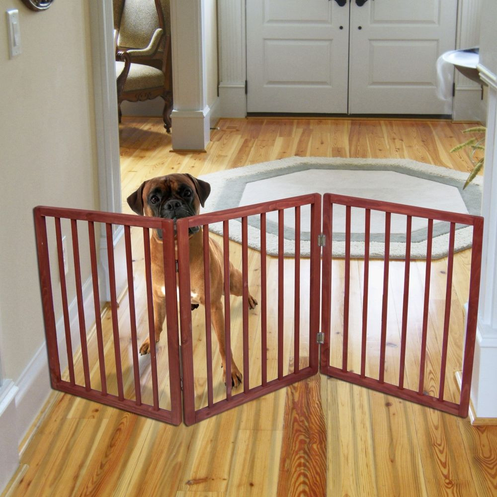 Best ideas about Pet Gate For Stairs
. Save or Pin Freestanding Folding Wood Pet Animal Safety Gate Fence Pen Now.