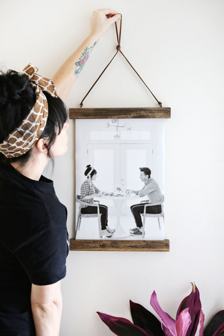 Best ideas about Photo On Wood DIY
. Save or Pin Easy DIY Poster Hanger For Your s Shelterness Now.