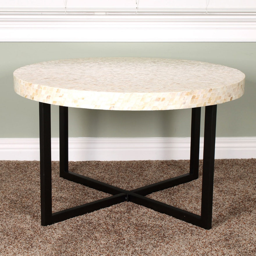 Best ideas about Pier 1 Coffee Table
. Save or Pin Pier 1 Imports Mother of Pearl Round Coffee Table EBTH Now.