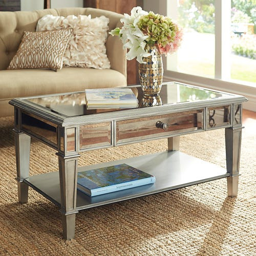 Best ideas about Pier 1 Coffee Table
. Save or Pin Hayworth Mirrored Silver Coffee Table Now.