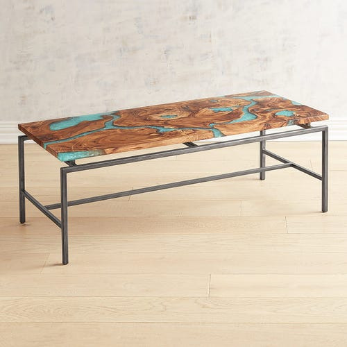 Best ideas about Pier 1 Coffee Table
. Save or Pin Moraine Wood & Teal Resin Coffee Table Now.