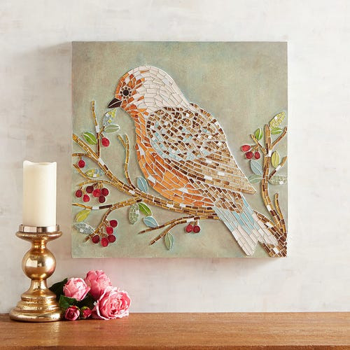 Best ideas about Pier One Wall Art
. Save or Pin Mosaic Bird with Berries Wall Decor Now.
