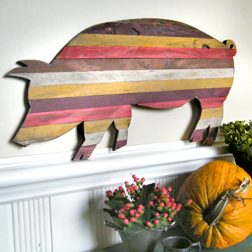 Best ideas about Pig Kitchen Decor
. Save or Pin Pallet Wood Pig Customizable Pallet Art Wooden Kitchen Decor Now.