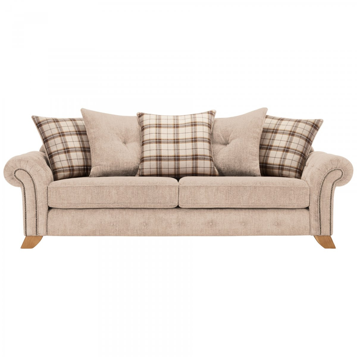 Best ideas about Pillow Back Sofa
. Save or Pin Montana 4 Seater Pillow Back Sofa in Beige Tartan Cushions Now.