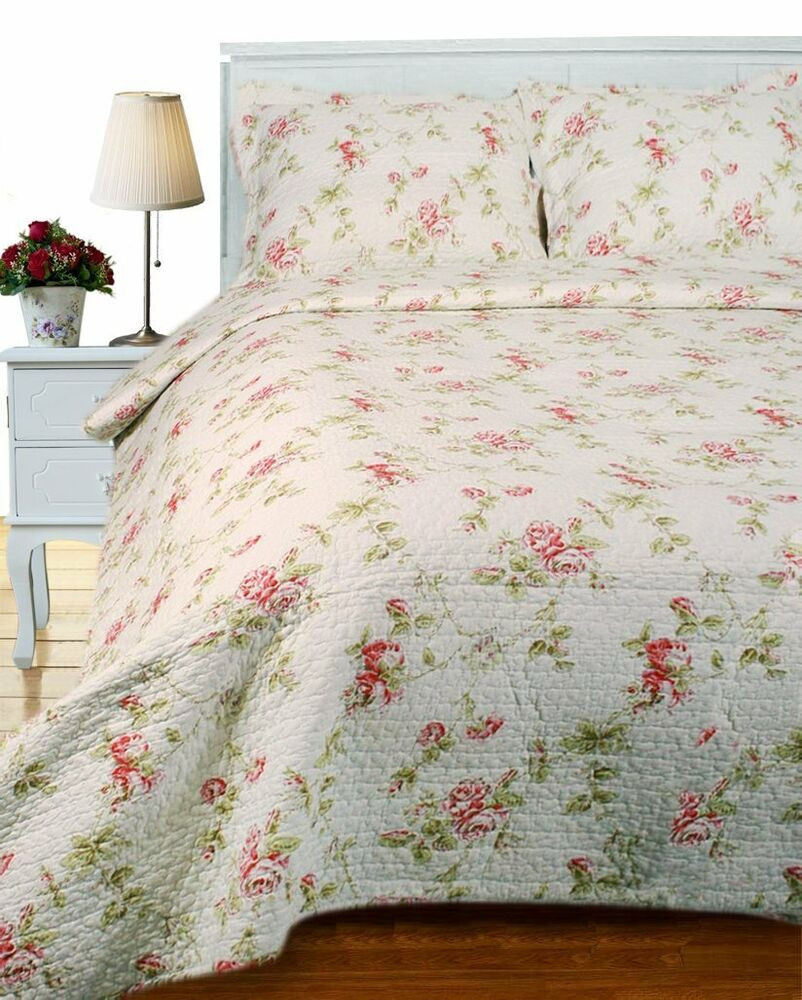 Best ideas about Pink Shabby Chic Bedding
. Save or Pin COTTAGE ROSE KING QUILT SET FRENCH PINK RED SHABBY Now.