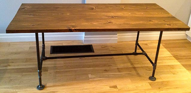 Best ideas about Pipe Table DIY
. Save or Pin DIY Pipe & Wood Table Pt 2 Storefront Life Now.
