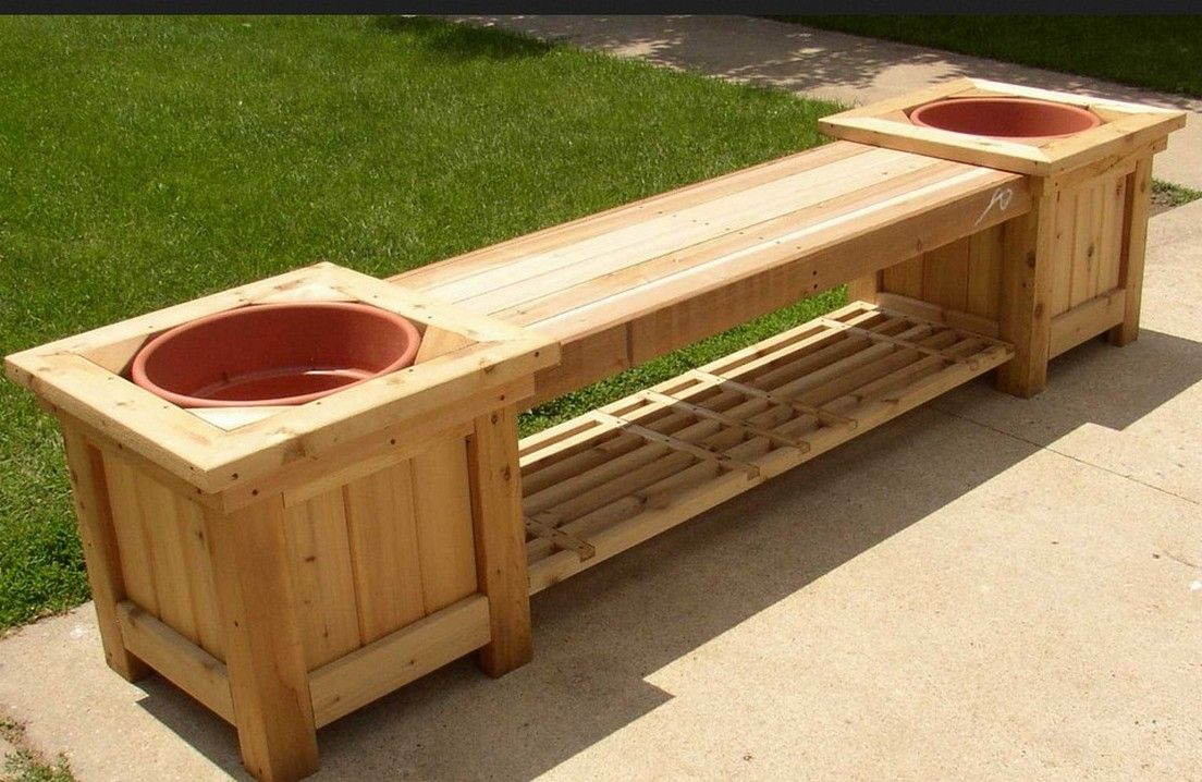 Best ideas about Planter Bench Plans
. Save or Pin Natty Concept Cool Garden Bench Planter Plans Design Now.