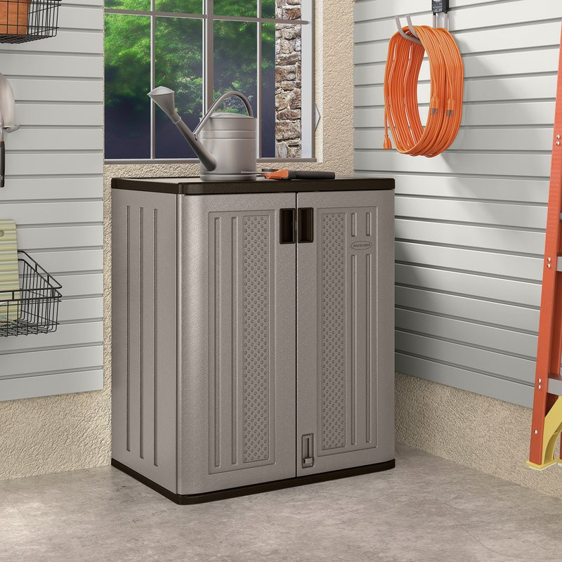 Best ideas about Plastic Garage Storage Cabinets
. Save or Pin Suncast 2 5 Ft W x 1 6 Ft D Base Storage Cabinet Now.