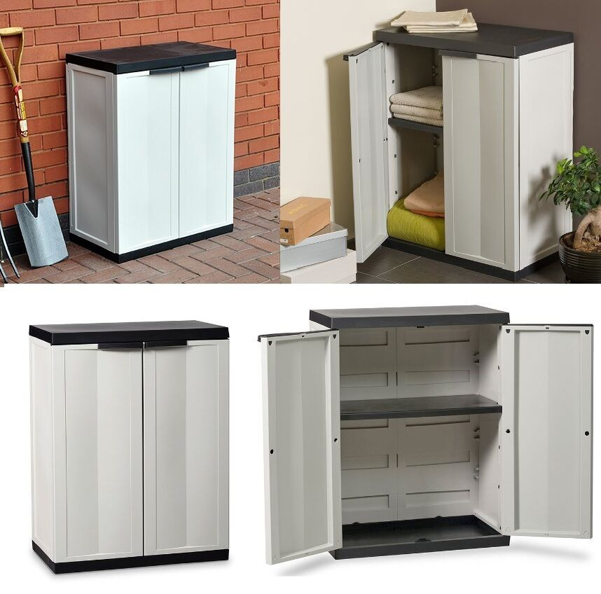 Best ideas about Plastic Garage Storage Cabinets
. Save or Pin Plastic Medium Cabinet Ideal Storage Garden Garage House Now.
