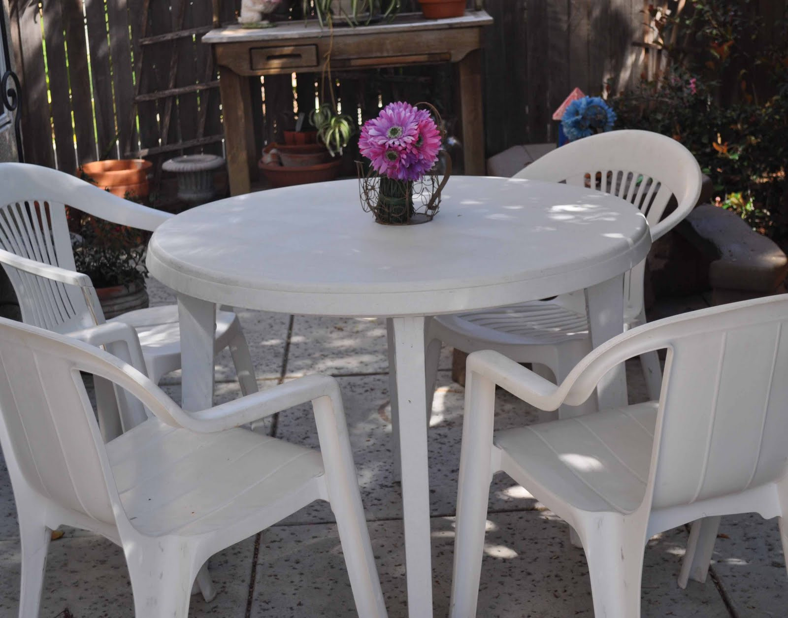 Best ideas about Plastic Patio Furniture
. Save or Pin Resin Patio Furniture Makeover Laura K Bray Designs Now.