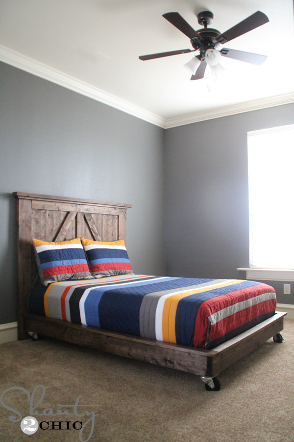 Best ideas about Platform Bed Frame DIY
. Save or Pin DIY Planked Headboard Shanty 2 Chic Now.