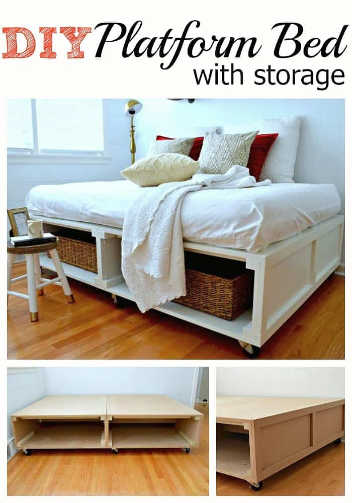 Best ideas about Platform Bed Frame DIY
. Save or Pin Building a DIY Platform Bed with Tons of Storage and Wheels Now.