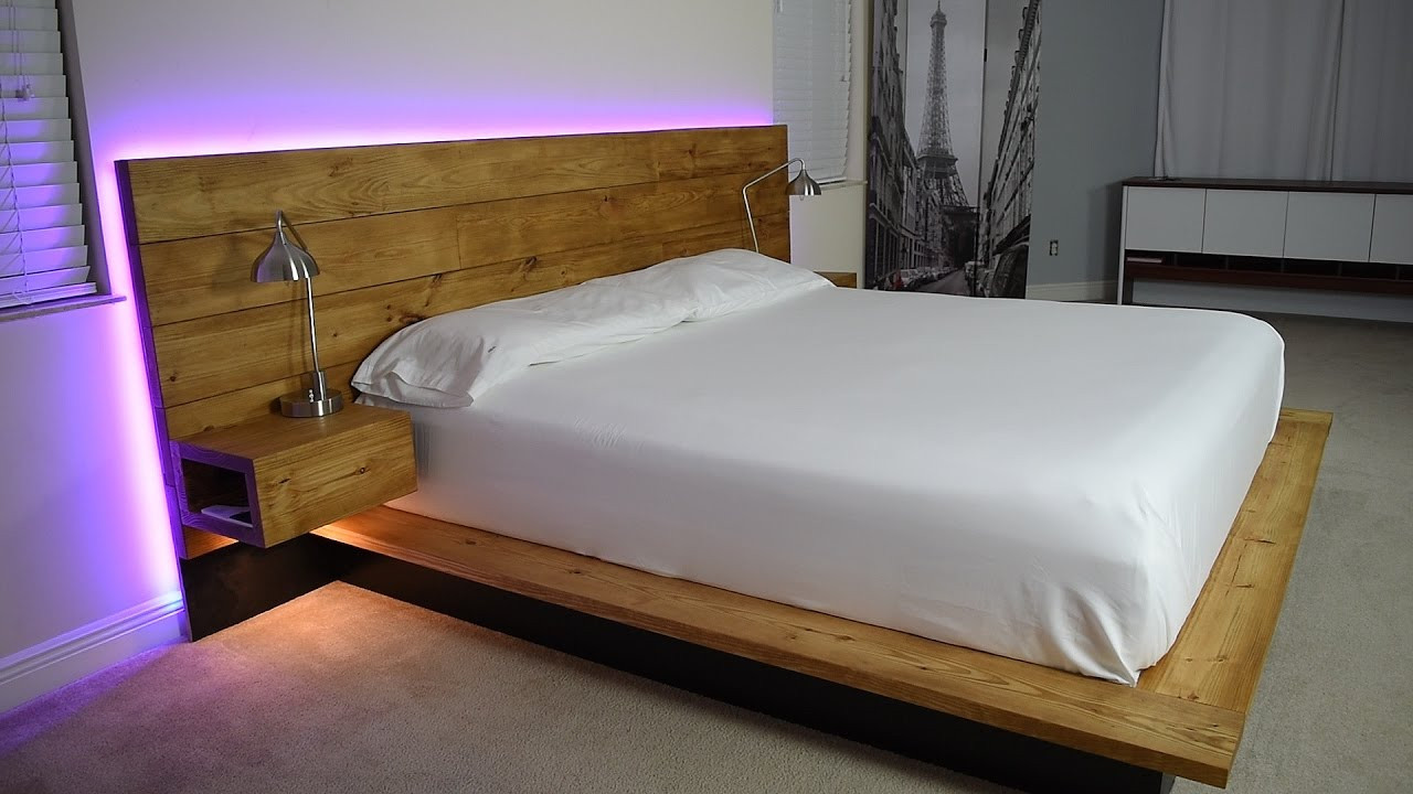 Best ideas about Platform Bed Frame DIY
. Save or Pin DIY Platform Bed With Floating Night Stands Plans Now.