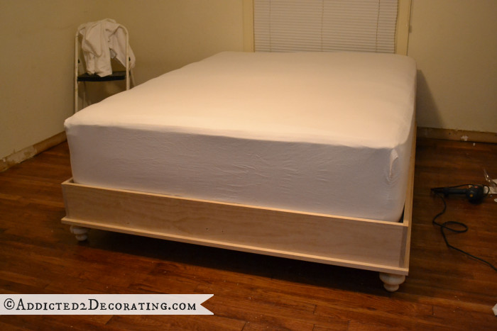 Best ideas about Platform Bed Frame DIY
. Save or Pin DIY Stained Wood Raised Platform Bed Frame – Part 2 Now.