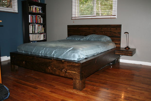 Best ideas about Platform Bed Plans DIY
. Save or Pin DIY Platform Bed with Floating Nightstands Now.