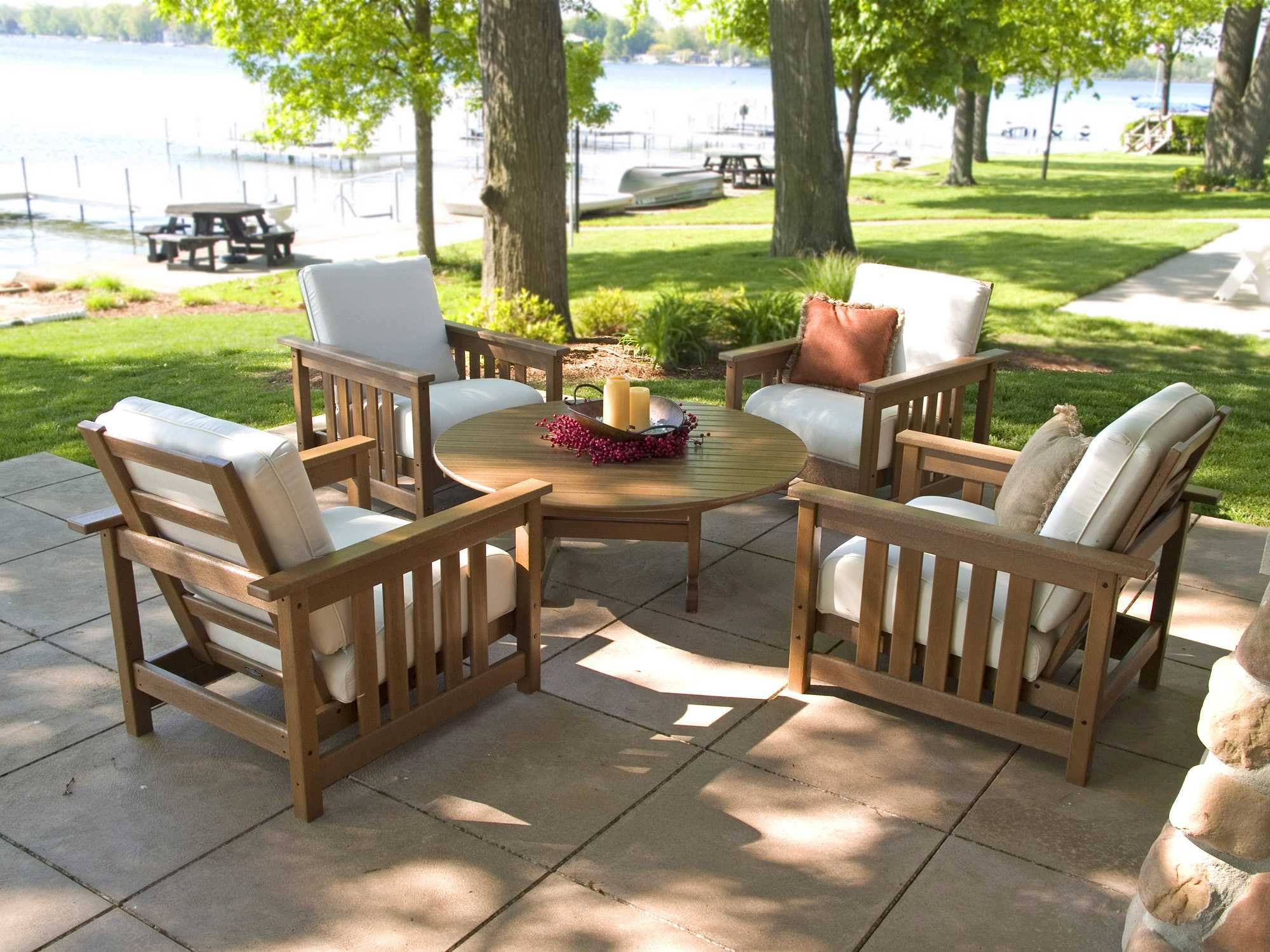 Best ideas about Polywood Patio Furniture
. Save or Pin POLYWOOD Mission Black Recycled Plastic Chair with Now.