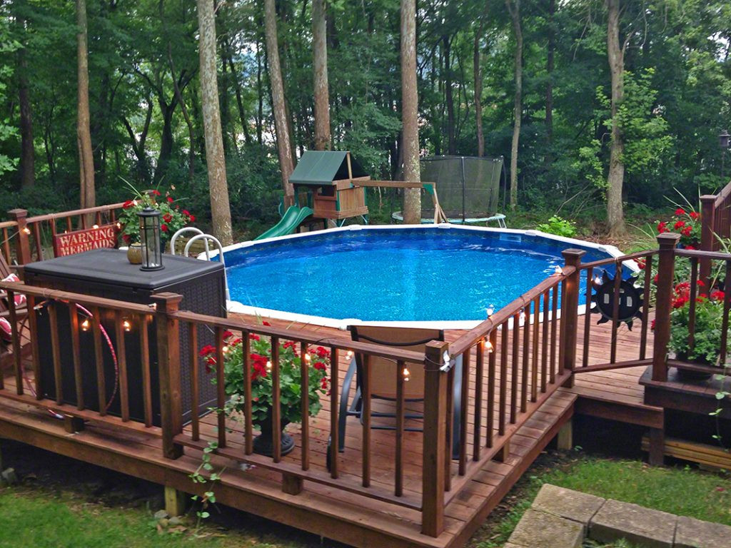 Best ideas about Pool Decks For Above Ground Pools
. Save or Pin Pool Deck Ideas Partial Deck The Pool Factory Now.