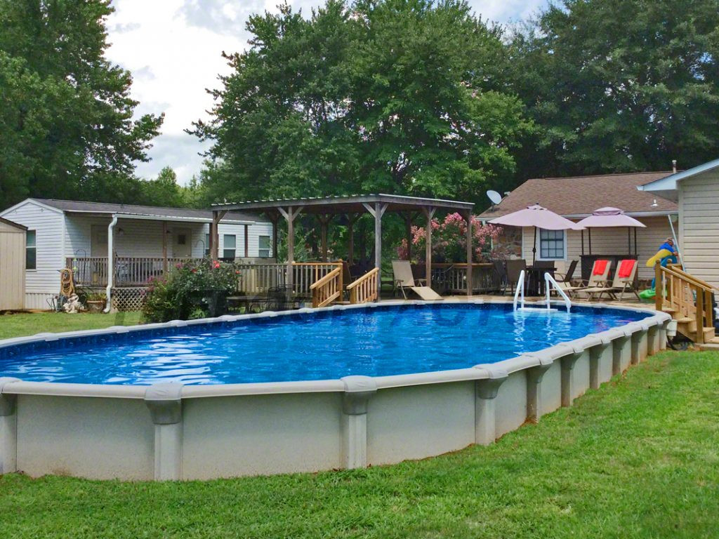 Best ideas about Pool Decks For Above Ground Pools
. Save or Pin Pool Deck Ideas Partial Deck The Pool Factory Now.