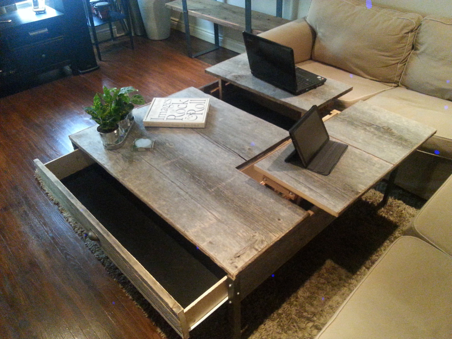 Best ideas about Pop Up Coffee Table
. Save or Pin Double Pop up Barn Wood Coffee table Now.