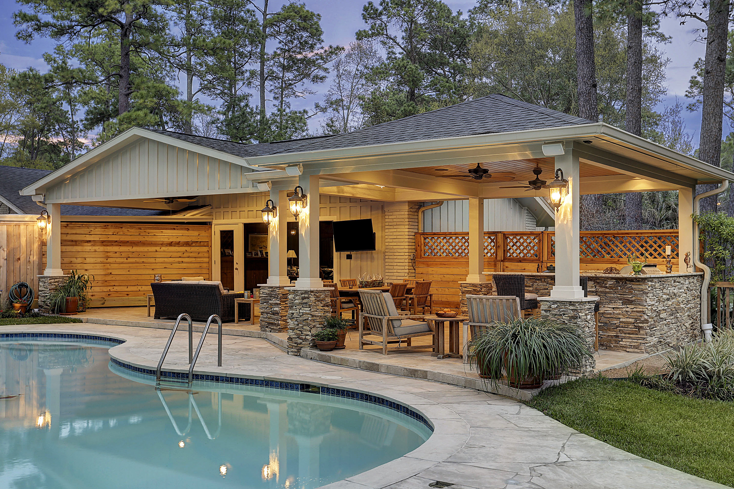 Best ideas about Porch And Patio
. Save or Pin Patio Cover and Kitchen in Hunters Creek Memorial Area Now.