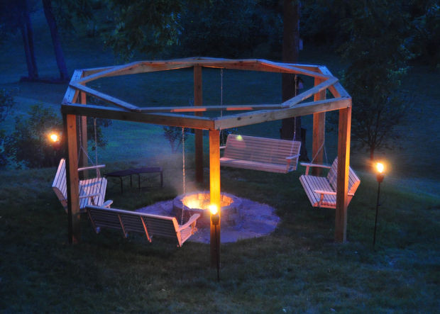 Best ideas about Porch Swing Fire Pit
. Save or Pin DIY Porch Swing Fire Pit Now.