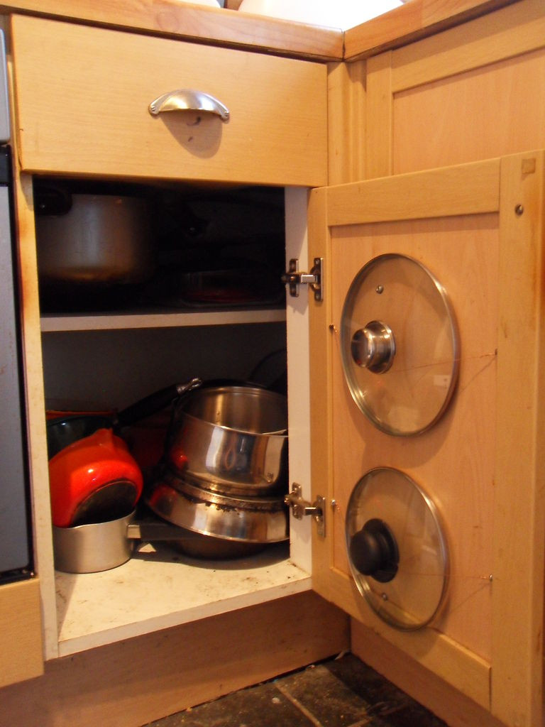 Best ideas about Pots And Pans Organizer DIY
. Save or Pin Simple Wire Pan Lid Holsters Now.
