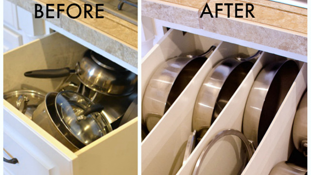 Best ideas about Pots And Pans Organizer DIY
. Save or Pin Organize Pots and Pans with DIY Drawer Panels Now.