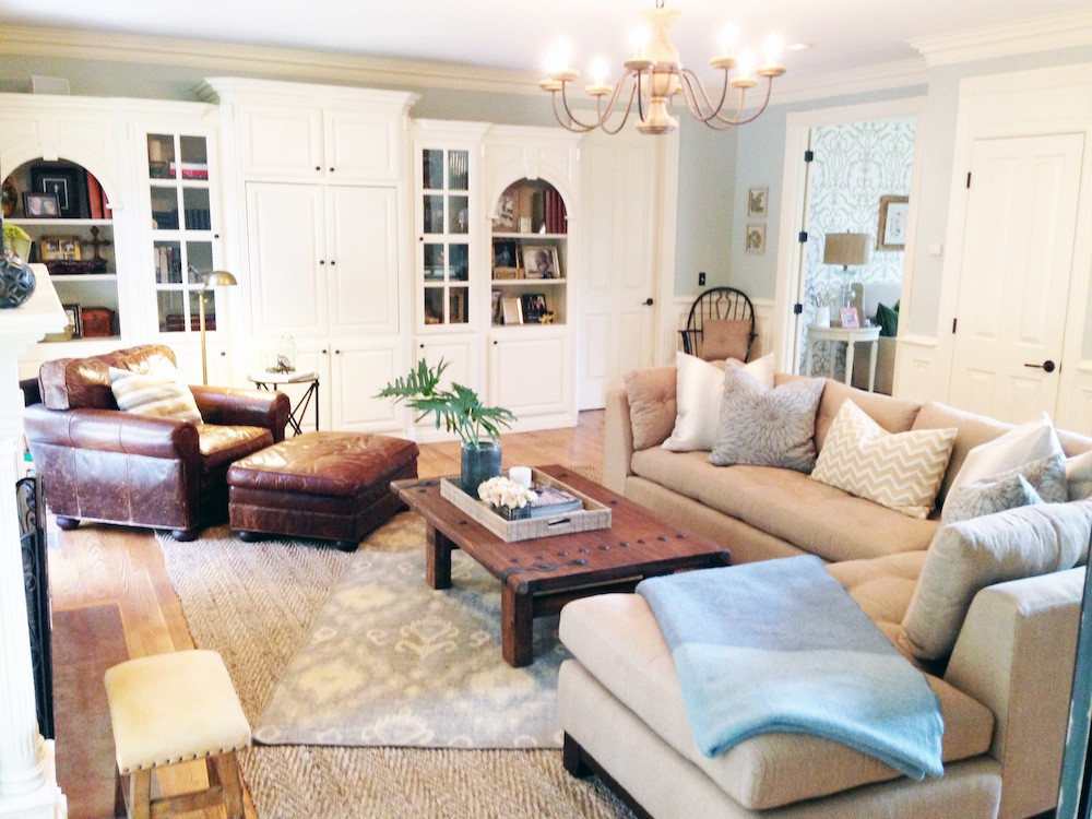 Best ideas about Pottery Barn Family Room
. Save or Pin Before and After A Light and Lovely Family Room Makeover Now.