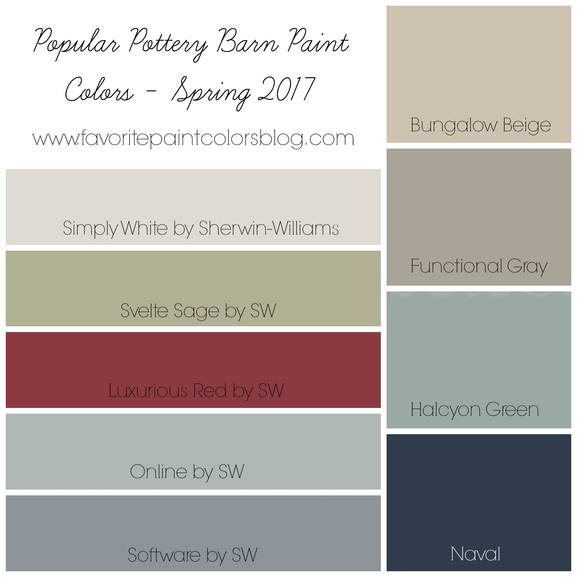 Best ideas about Pottery Barn Paint Colors
. Save or Pin Favorite Paint Colors Blog Now.