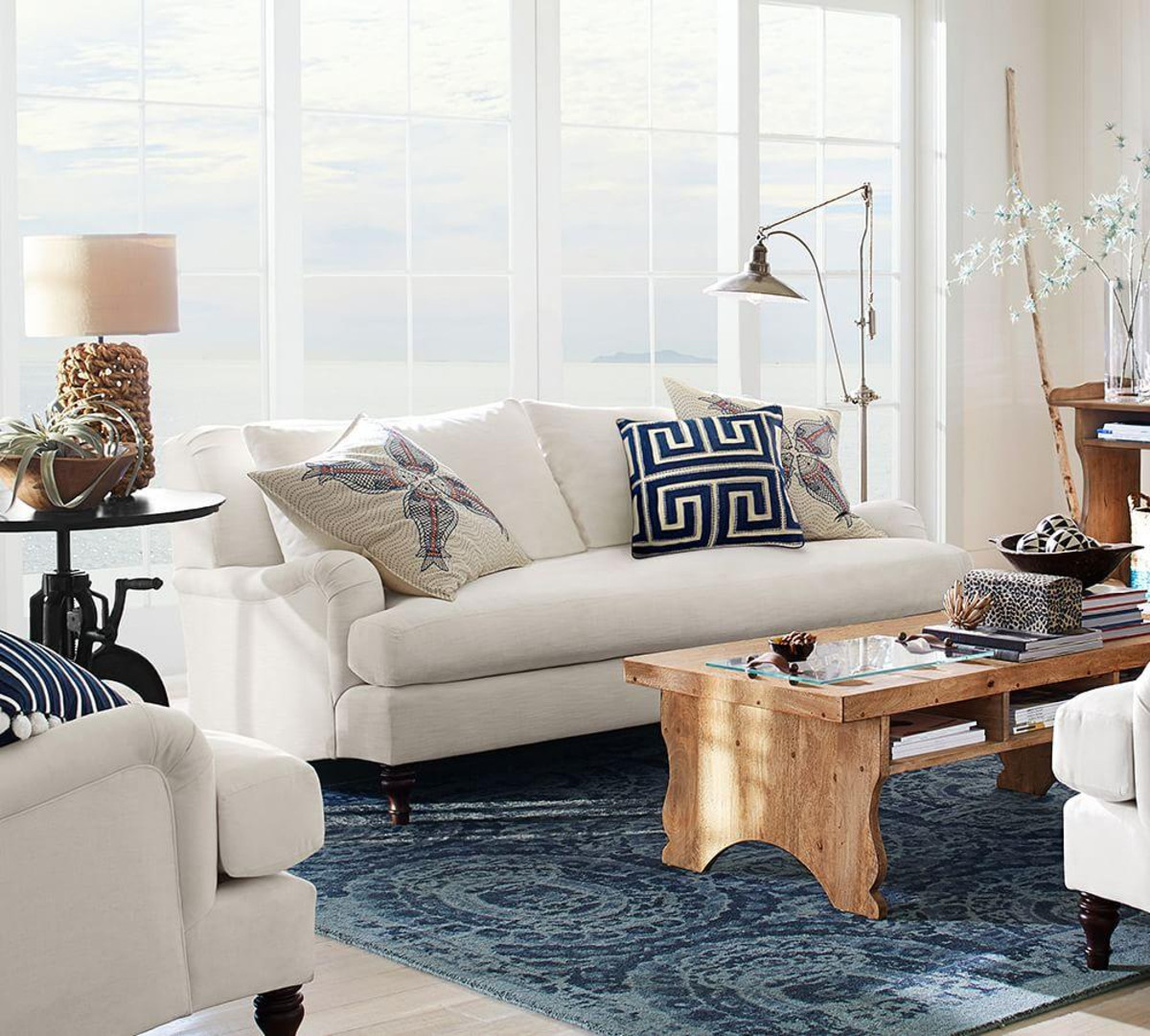 Best ideas about Pottery Barn Sofa
. Save or Pin Carlisle Upholstered Grand Sofa Ivory 230 cm Now.