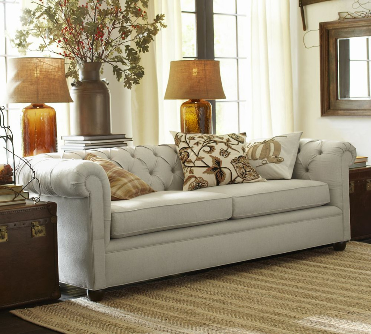 Best ideas about Pottery Barn Sofa
. Save or Pin Chesterfield Upholstered Sofa Now.