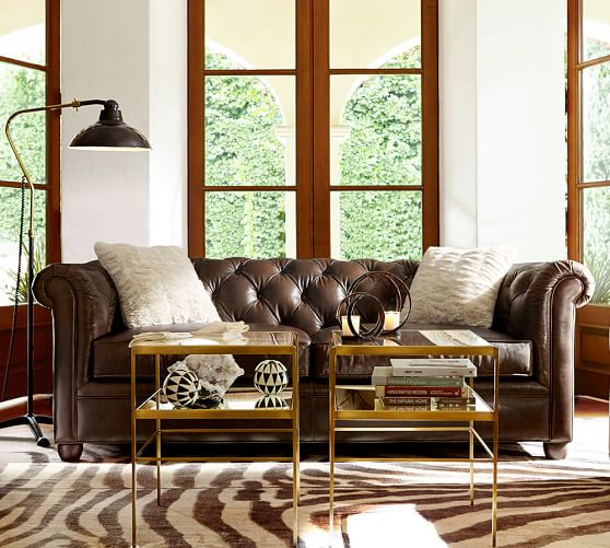 Best ideas about Pottery Barn Sofa
. Save or Pin Chesterfield Leather Sofa Now.