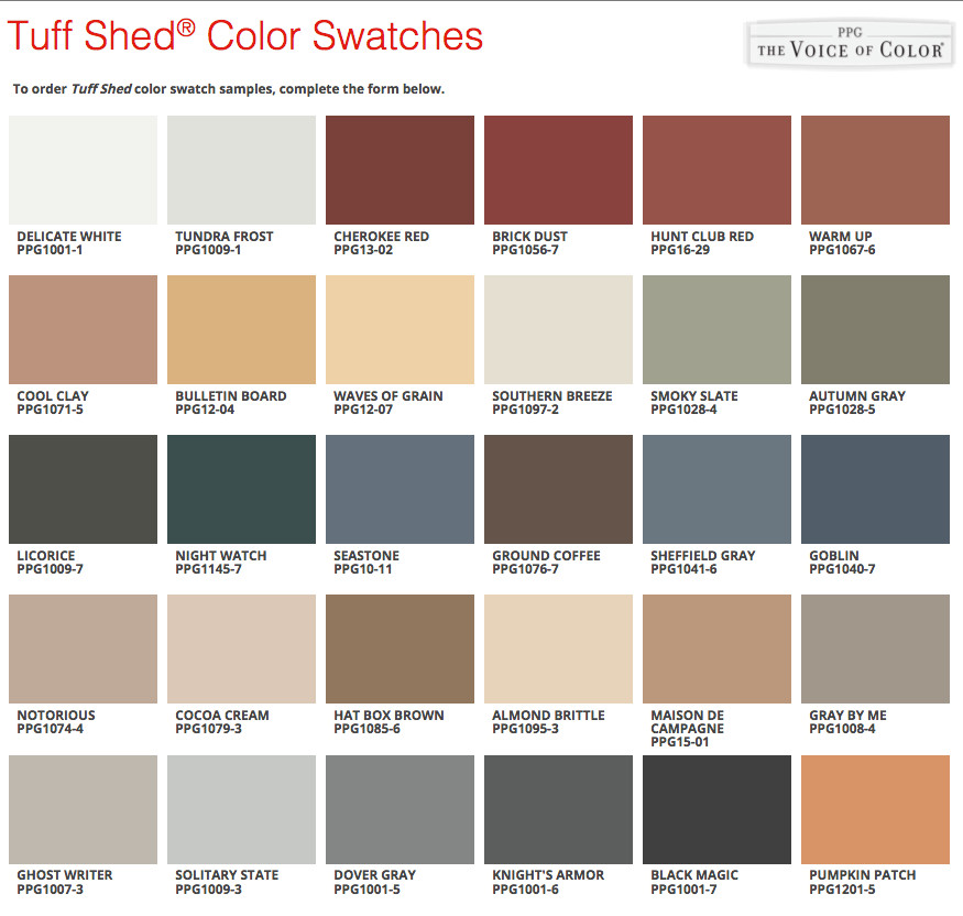 Best ideas about Ppg Paint Colors
. Save or Pin Introducing Our New Paint From PPG – Tuff Shed Now.