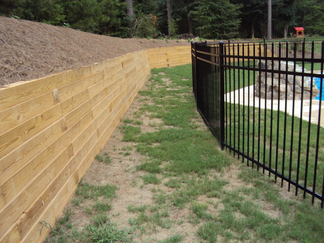 Best ideas about Pressure Treated Landscape Timbers
. Save or Pin Backyard Pool Pressure Treated Timber Retaining Wall Now.
