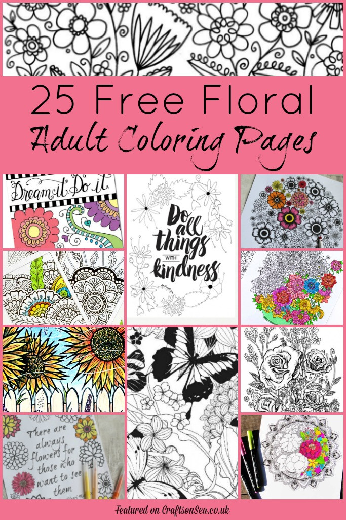 Best ideas about Printable Crafts For Adults
. Save or Pin 25 Free Floral Adult Coloring Pages Crafts on Sea Now.