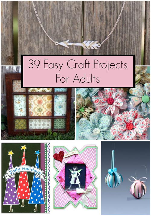 Best ideas about Projects For Adults
. Save or Pin 39 Easy Craft Projects For Adults Now.