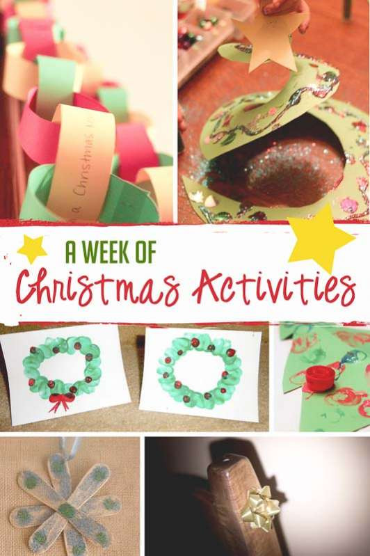 Best ideas about Projects To Do With Kids
. Save or Pin A Week of Christmas Activities for the Kids Now.