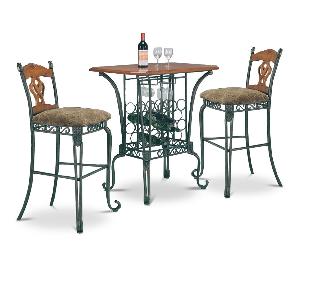 Best ideas about Pub Table With Wine Rack
. Save or Pin 3 Piece Bar Table Set with Wine Rack Base Bar Table and Now.