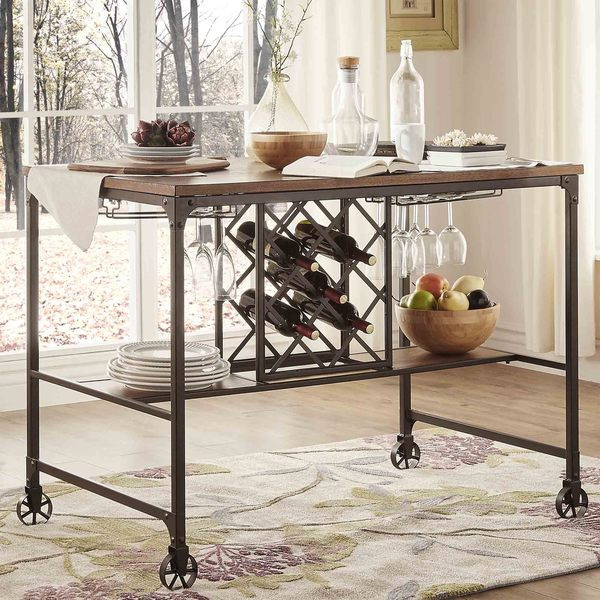 Best ideas about Pub Table With Wine Rack
. Save or Pin Berwick Iron Buffet with Wine Storage by TRIBECCA HOME Now.