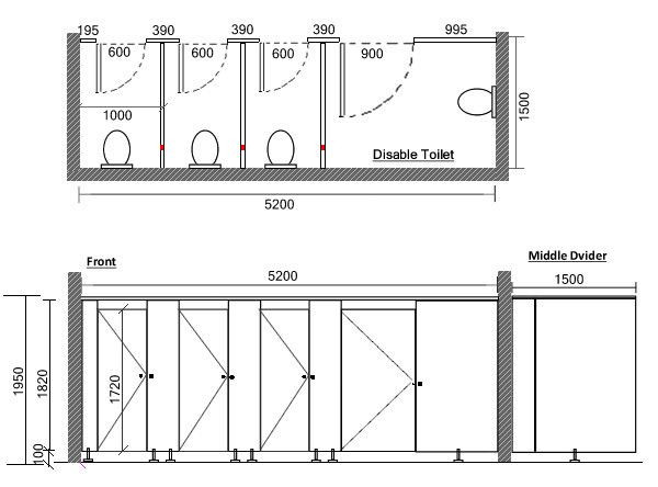 Best ideas about Public Bathroom Dimensions
. Save or Pin Toilet Cubicle Dimensions Australian bathroom standards Now.