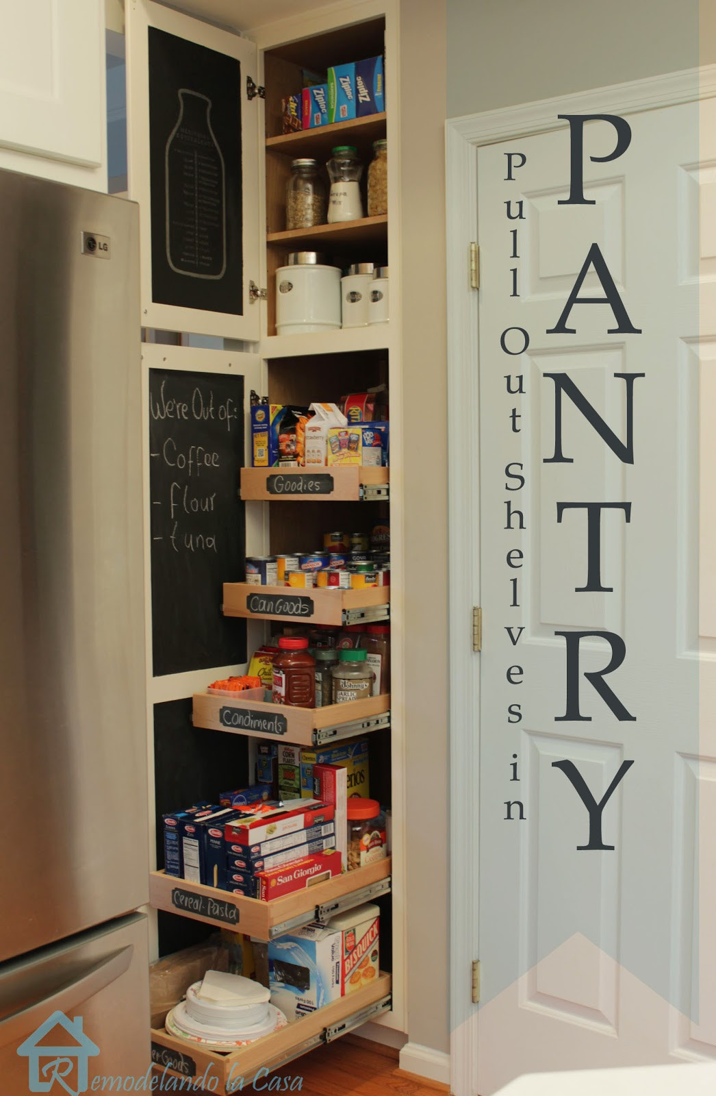 Best ideas about Pull Out Shelves For Pantry
. Save or Pin DIY Kitchen Organization Ideas Remodelando la Casa Now.
