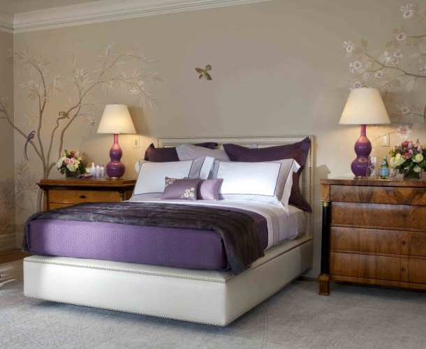 Best ideas about Purple Bedroom Ideas
. Save or Pin Purple bedroom decor ideas with grey wall and white accent Now.