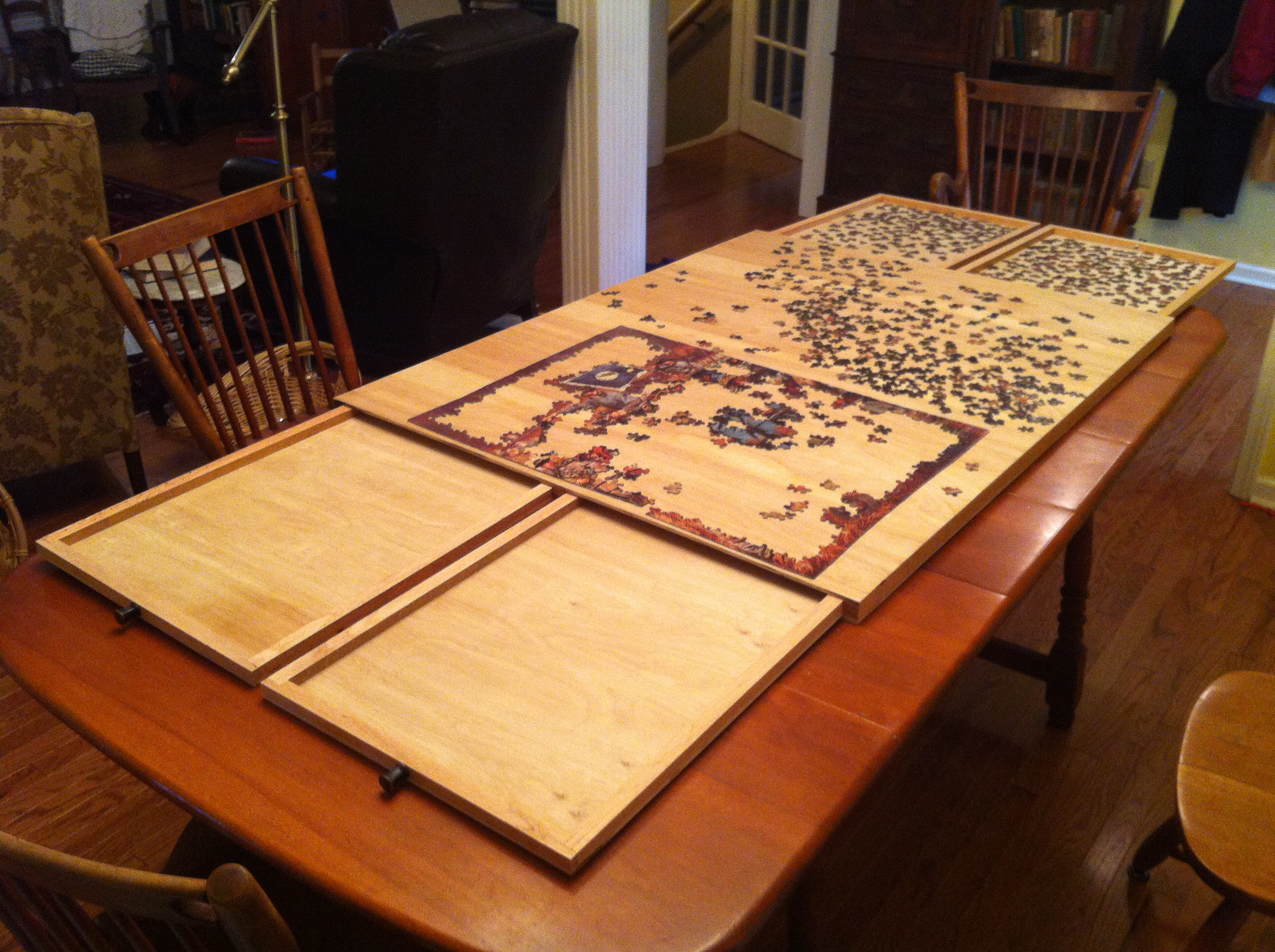 Best ideas about Puzzle Table DIY
. Save or Pin The Ultimate Puzzle Board with Drawers Now.
