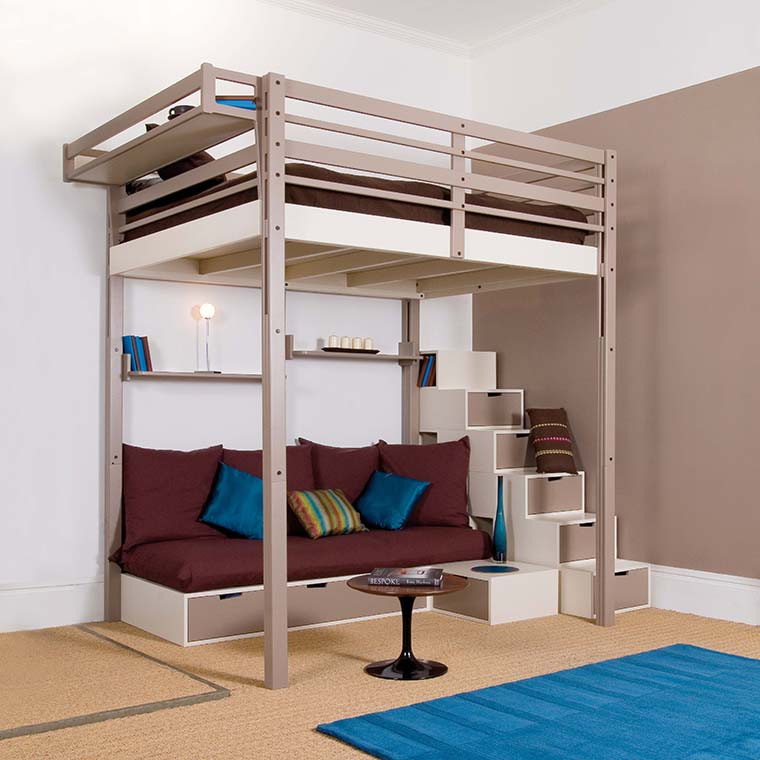 The top 20 Ideas About Queen Loft Bed with Stairs - Best Collections ...