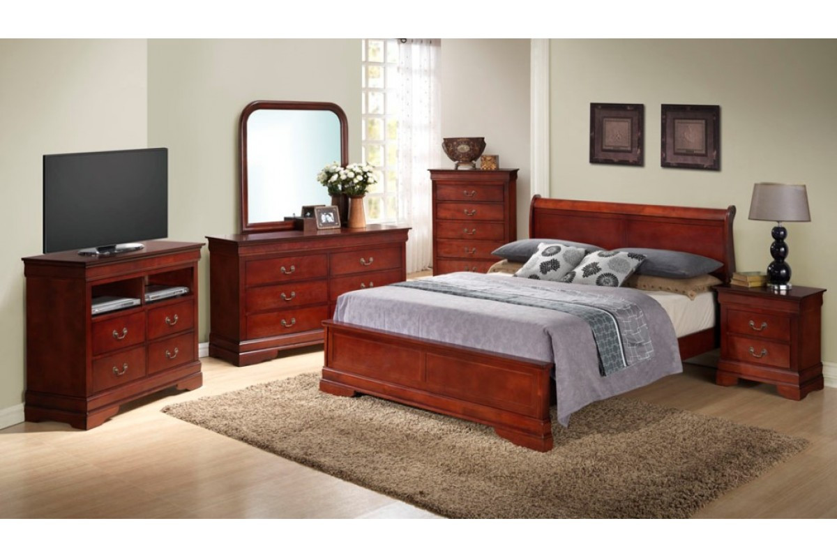 Best ideas about Queen Size Bedroom Sets
. Save or Pin Bedroom Sets Dawson Cherry Queen Size Platform Look Now.