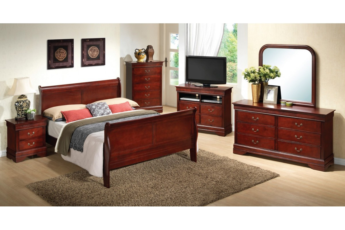 Best ideas about Queen Size Bedroom Sets
. Save or Pin Bedroom Sets Dawson Cherry Queen Size Bedroom Set Now.
